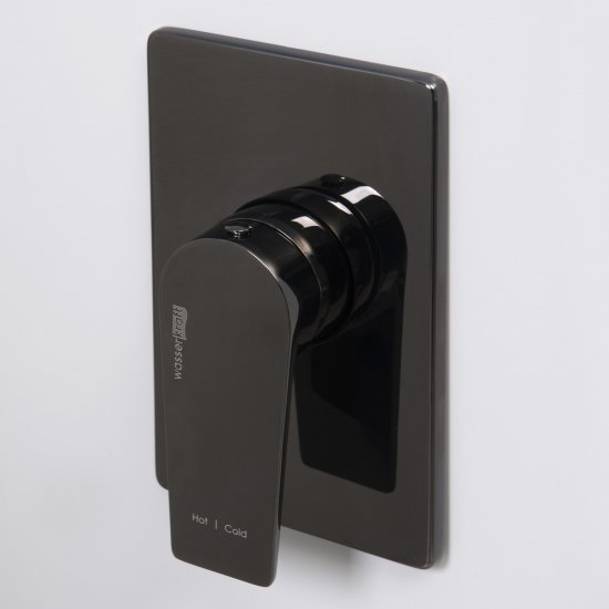 Смеситель для душа встраиваемый WasserKraft Glan однорычажный черный (6651)