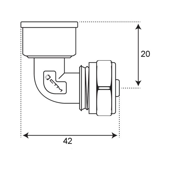 Угол 20 обж(ц) х 3/4 ВР(г)