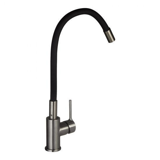 Смеситель для кухни Milardo Meal сатин с гибким изливом однорычажный (M01BN0FM05)