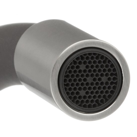 Смеситель для кухни Milardo Meal сатин с гибким изливом однорычажный (M01BN0FM05)