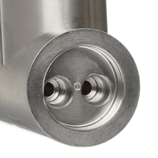 Смеситель для кухни Corsa Deco Vega Steel нержавеющая сталь/черный с гибким изливом однорычажный (966366)