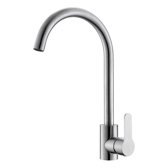 Смеситель для кухни Corsa Deco Creek нержавеющая сталь с высоким изливом однорычажный (966373)