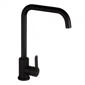 Смеситель для кухни Corsa Deco Everest черный с высоким изливом однорычажный (966376)