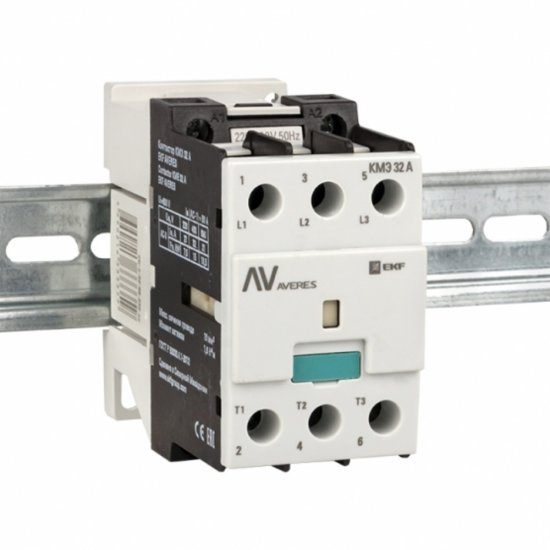 Контактор Averes КМЭ (ctr-s-32-00-400-av) 400 В 32 А тип АС 3P малогабаритный