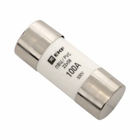 Вставка плавкая EKF PROxima ПВЦ 100А 50 кА 220 В цилиндрическая (10 шт.) (pvc-22x58-100)