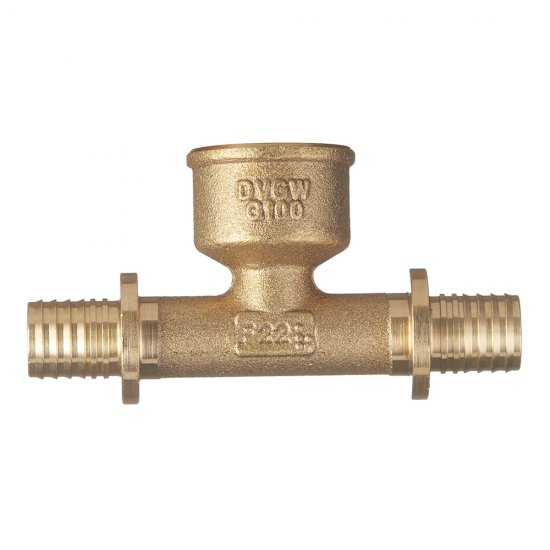 Тройник Tece 16 мм х 1/2 ВР(г) х 16 мм латунный (769516)