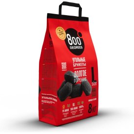 Уголь 800 Degrees брикеты Долгое Горение