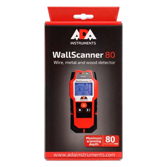 Детектор скрытой проводки ADA WALL SCANNER 80 (А00466)