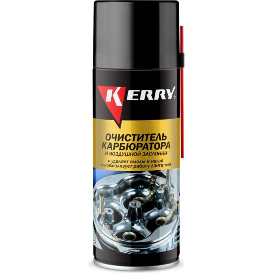 Очиститель карбюратора и воздушной заслонки KERRY аэрозоль 520 мл