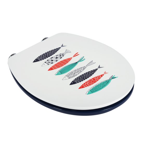 Сиденье для унитаза Wirquin Сардины МДФ с микролифтом (20722979)