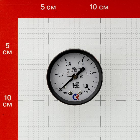 Манометр Росма ТМ-210Т.00 G1/4.2,5 аксиальный 1/4 НР(ш) 10 бар d50 мм (601)