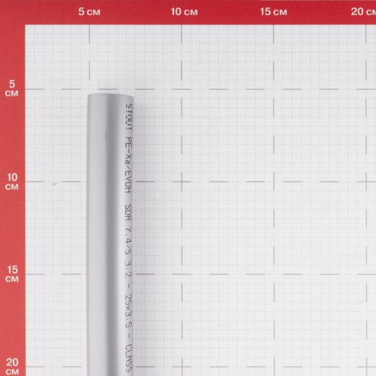 Труба PE-Xa Stout 25 х 3,5 мм из сшитого полиэтилена PN10 серая (50 м) (SPX-0001-002535)