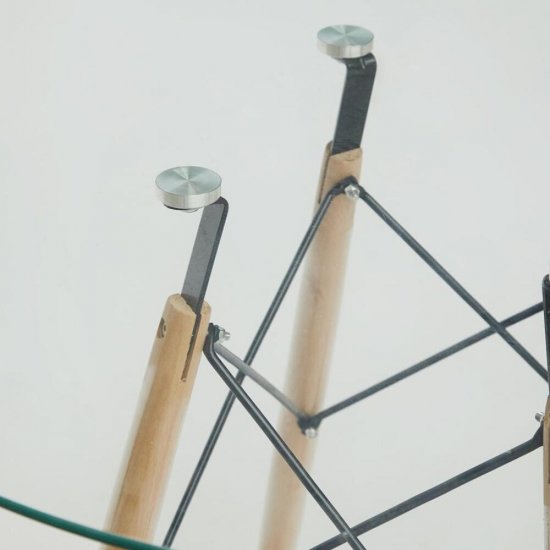 Стол кухонный круглый d0,8 м стеклянный Cindy (13068)