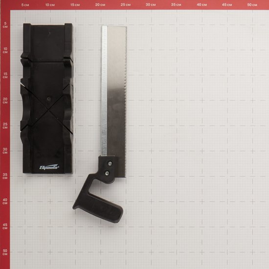 Стусло Сибртех пластиковое с пилой 300х65 мм (225305)