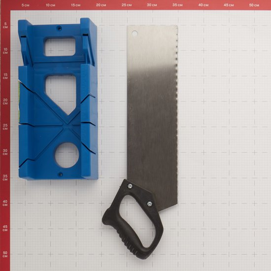 Стусло Сибртех пластиковое с пилой 350х100 мм (22536)