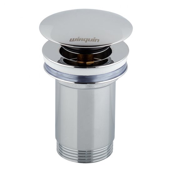 Донный клапан Wirquin клик-клак 1 1/4 с переливом хром (30723390)