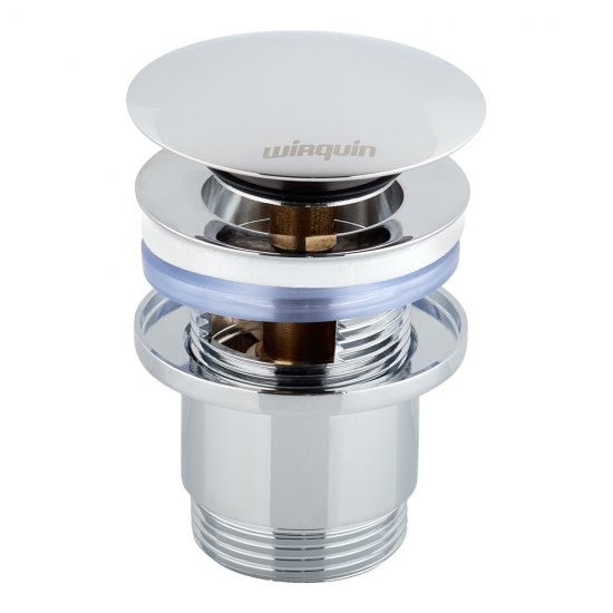 Донный клапан Wirquin клик-клак 1 1/4 с переливом хром (30723123)