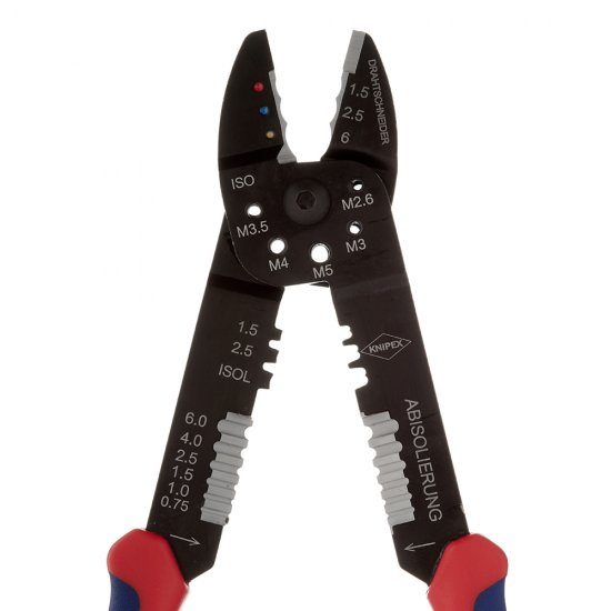 Пресс-клещи Knipex для обжима наконечников 0,5-6 кв.мм (KN-9722240SB)