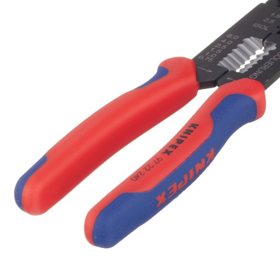 Пресс-клещи Knipex для обжима наконечников 0,5-6 кв.мм (KN-9722240SB)