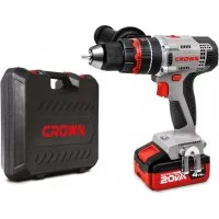 Аккумуляторная ударная дрель-шуруповерт Crown CT21075HMX-4 BMC