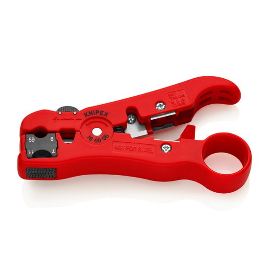 Инструмент электротехнический Knipex для снятия изоляции с коаксиального кабеля (KN-166006SB)