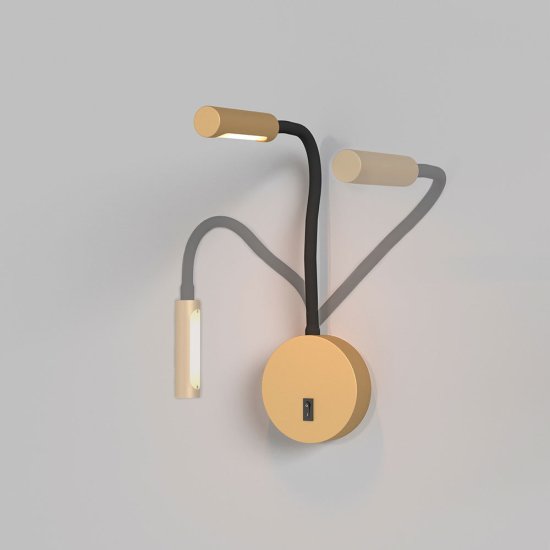 Бра Freya Stem светодиодное 3 Вт 220-240 В матовое золото 3000К IP20 (C035WL-L3MG3K)