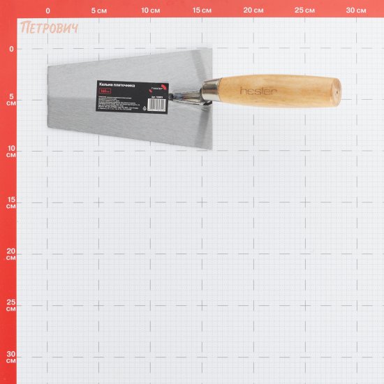 Кельма плиточника Hesler/Wenzo 160 мм с деревянной ручкой