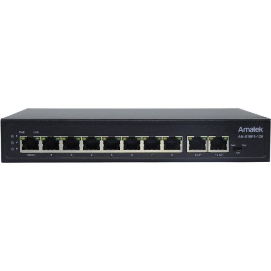 Коммутатор poe Amatek AN-S10P8-120 v2