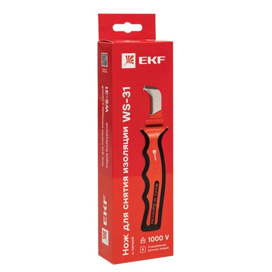 Нож диэлектрический EKF Professional для зачистки кабеля (ws-31)