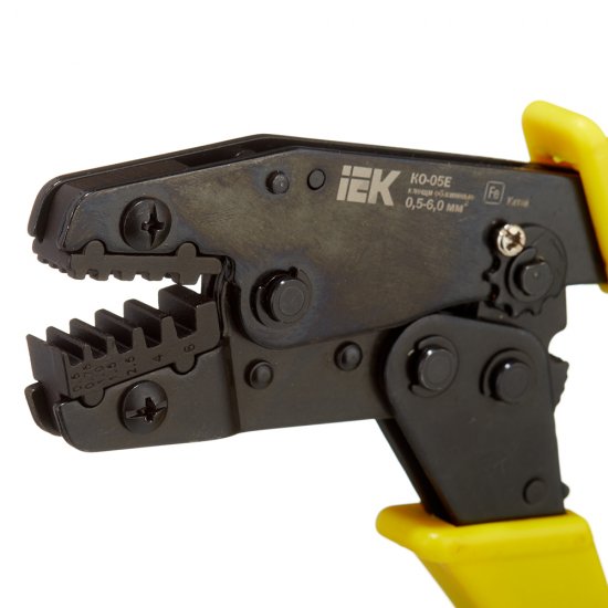 Пресс-клещи IEK КО-05Е для обжима наконечников 0,5-6 кв.мм (TKL20-D05-006)