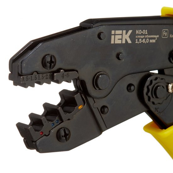 Пресс-клещи IEK КО-01 для обжима наконечников 1,5-6 кв.мм (TKL10-D15-006)