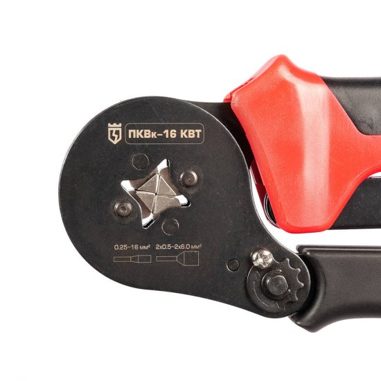 Пресс-клещи КВТ ПКВк-16 для обжима втулочных наконечников 6-16 кв.мм (54549)