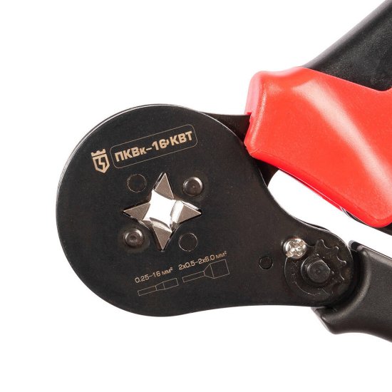 Пресс-клещи КВТ ПКВк-16 для обжима втулочных наконечников 6-16 кв.мм (54549)