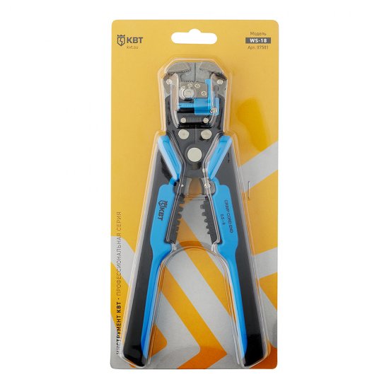 Стриппер сечение 0,05-10 кв.мм КВТ автоматический WS-18 для снятия изоляции (87581)