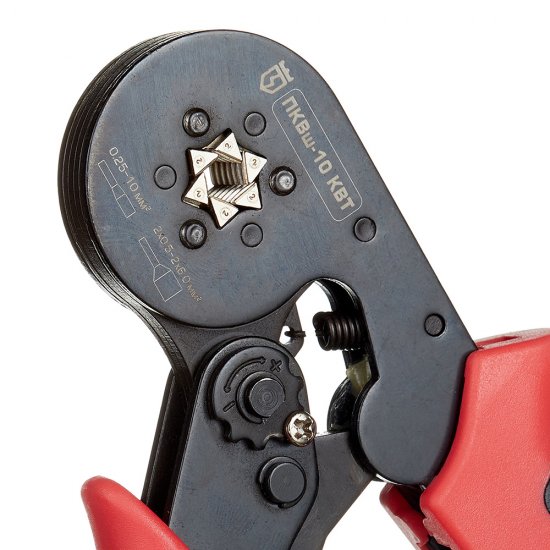 Пресс-клещи КВТ ПКВш-10 для обжима втулочных наконечников 0,25-10 кв.мм (77669)