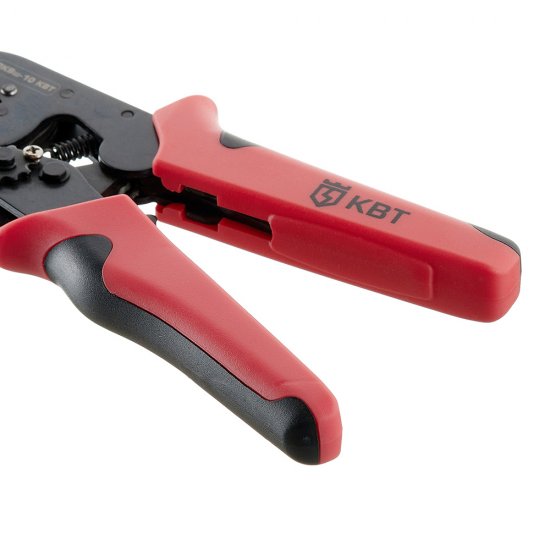 Пресс-клещи КВТ ПКВш-10 для обжима втулочных наконечников 0,25-10 кв.мм (77669)