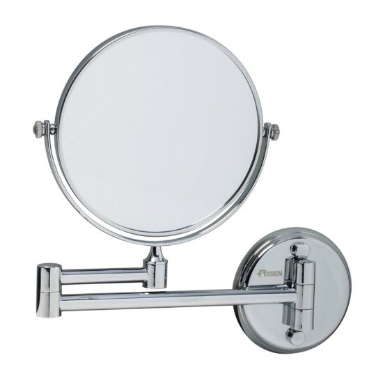 Зеркало косметическое настенное d260 мм с увеличением хром Fixsen Hotel FX-31021