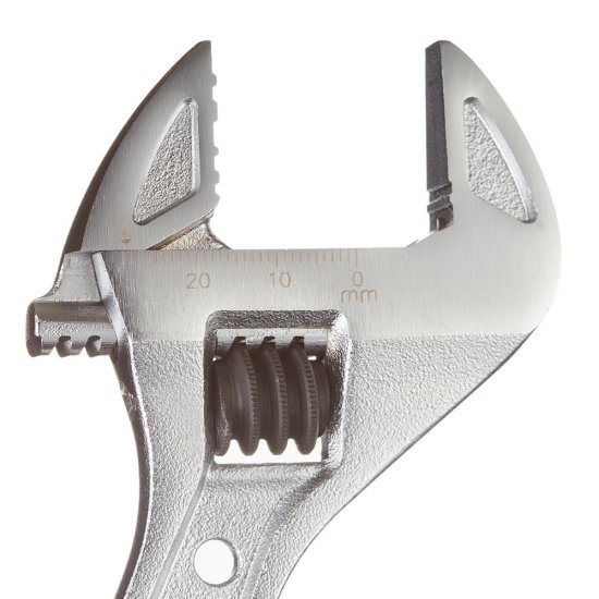 Ключ разводной изогнутый Kraftool Professional 200 мм с двухкомпонентной рукояткой