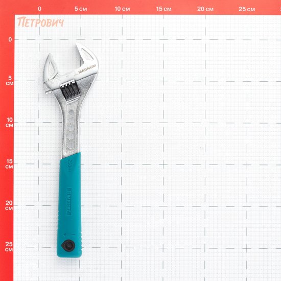 Ключ разводной изогнутый Kraftool Professional 250 мм с двухкомпонентной рукояткой