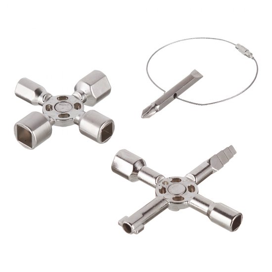 Ключ слесарный КВТ КЭШ-10 многофункциональный (78069)