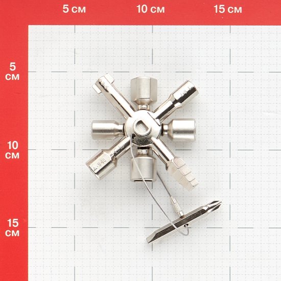 Ключ слесарный КВТ КЭШ-10 многофункциональный (78069)