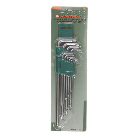 Набор шестигранных ключей Jonnesway Тorx 9-50 мм (H08S110S) (10 шт.)