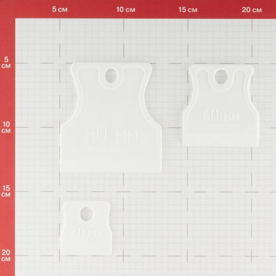 Шпатель для затирания швов Hesler резиновый набор (3 шт.) (540-788909)