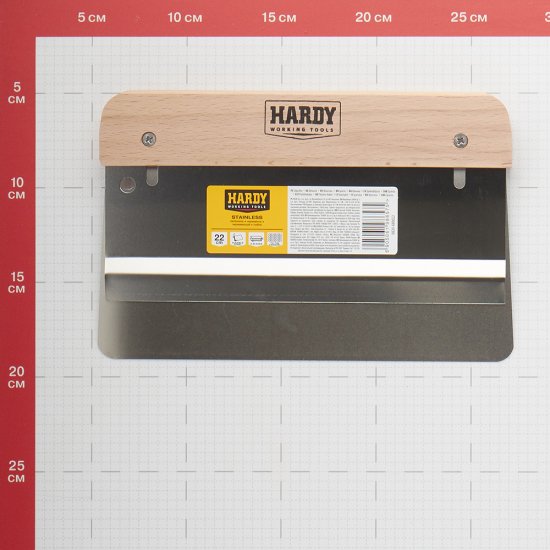 Шпатель универсальный Hardy 220 мм с двойным лезвием с деревянной ручкой (0820-680022)