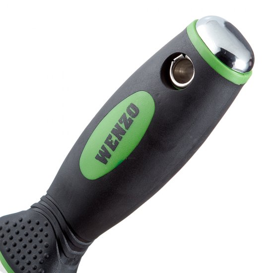 Шпатель малярный Wenzo 25 мм с эргономичной ручкой и ударным наконечником (678508)