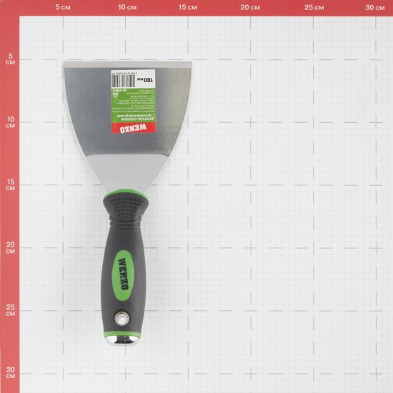 Шпатель-скребок Wenzo 100 мм с эргономичной ручкой (678516)