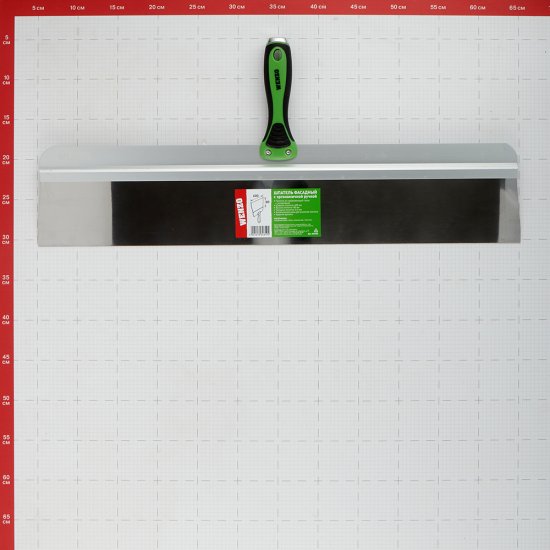 Шпатель фасадный Wenzo 600 мм с эргономичной ручкой и широким полотном (684780)