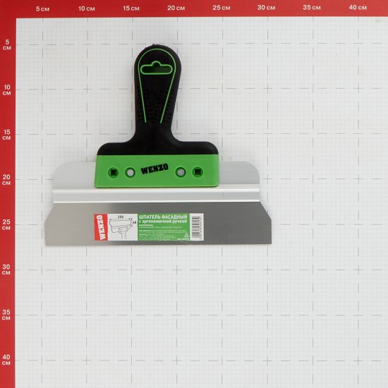 Шпатель фасадный Wenzo 250 мм с эргономичной ручкой (684774)