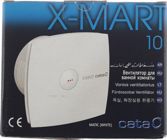 Вентилятор осевой Cata X-Mart 10 150х150 мм d100 мм слоновая кость