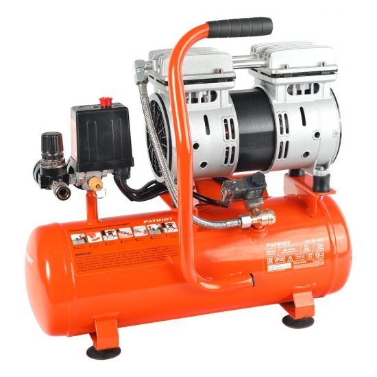 Компрессор безмасляный Patriot WO 10-120 10 л 0,65 кВт (525306370)